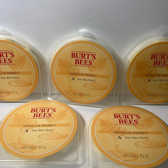 Burt's Bees Vanilla Honey Soy Wax Melts Tarts 2.5oz 5 Packs DISCONTINUED - Picture 1 of 13